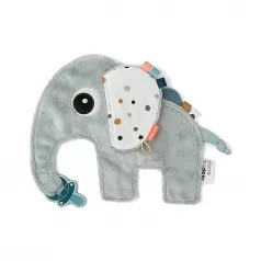 doudou con reggiuciuccio cozy friend elphee -blu - 25x22 cm