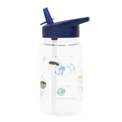 borraccia con cannuccia 450 ml - astronauti - senza bpa!