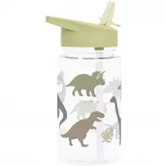 borraccia con cannuccia 450 ml - dinosauri - senza bpa!