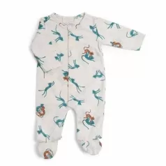 tutina intera in cotone blu ghepardo, sous mon baobab tg. 1 mese