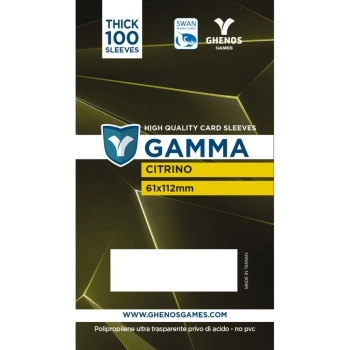 gamma citrino - 61x112 - bustine protettive 100 pezzi