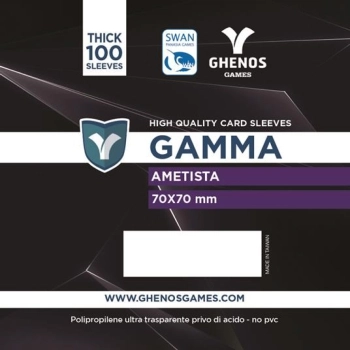 gamma ametista - 70x70 - bustine protettive 100 pezzi