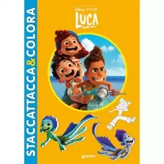 luca. staccattacca & colora. con adesivi. ediz. a colori