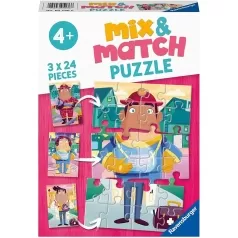 i miei eroi preferiti - puzzle mix&match 3x24 pezzi