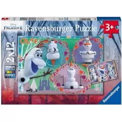 frozen 2 olaf - puzzle 2x12 pezzi