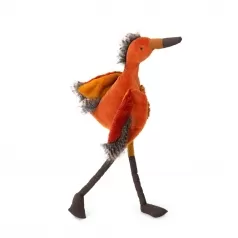 peluche uccello grande airone rosso 60cm tout autour du monde
