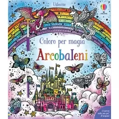 arcobaleni. coloro per magia. con pennello
