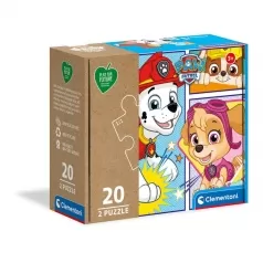paw patrol - puzzle 2x20 pezzi - play for future
