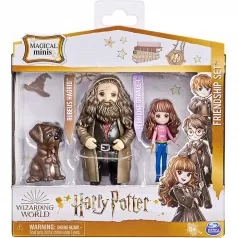 harry potter - set amicizia hermione e hagrid - small doll 8cm articolata