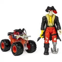 monster jam - confezione con monster truck 1:64 e personaggio