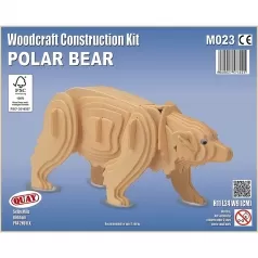 polar bear - kit di costruzioni in legno (certificazione fsc)