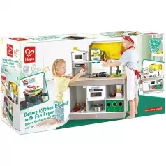 cucina in legno con luci e suoni e accessori