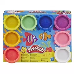 play-doh - set da 8 vasetti colorati arcobaleno