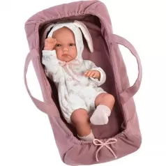 bambola coniglio con borsa 35cm