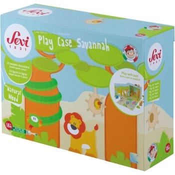 savana - playset in legno con personaggi