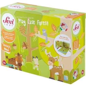 bosco - playset in legno con personaggi