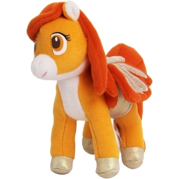 pegaso arancione - peluche 15cm