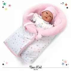 celia nana premium reborn 48cm - meccanismo del pianto, con sacco