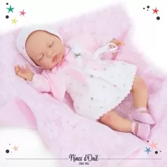 sandra rose newreborn 48cm - meccanismo del pianto, con occhi chiusi