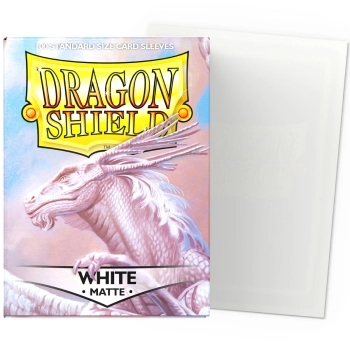 dragon shield standard sleeves - matte white (100 bustine protettive)