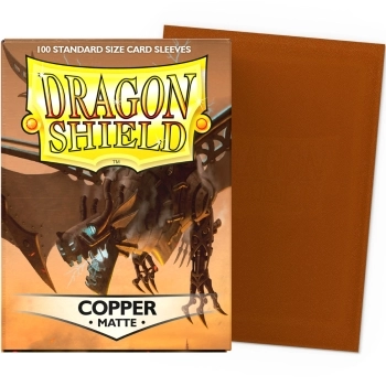 dragon shield standard sleeves - matte copper (100 bustine protettive)