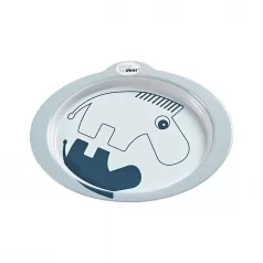 piatto anti-scivolo contour, celeste/blu