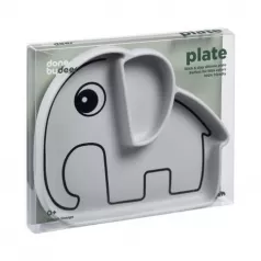 piatto anti-scivolo stick&stay elphee, grigio