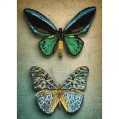 antique butterflies - diamond dotz intermediate dd9.064 37x52cm