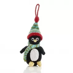 decorazione natalizia - pinguino - fair trade - 12cm