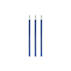 set di 3 ricariche per penne gel cancellabili - colore blu