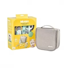 beauty case completo da appendere - grigio - tutto il necessario sempre a portata di mano