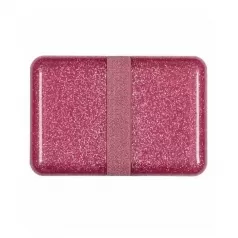 contenitore porta pranzo glitter - rosa - senza bpa!