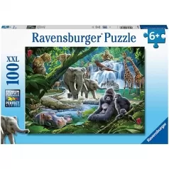 animali della giungla - puzzle 100 pezzi xxl