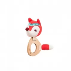 alice - sonaglino in legno e stoffa volpe