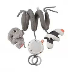 spirale attivita multisensoriale grigio con massaggiagengive - dalla nascita