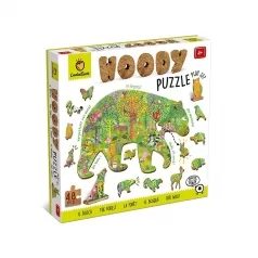 woody puzzle play set - il bosco