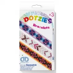 braccialetti geometric - diamond dotz set da 3 braccialetti