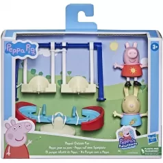 peppa pig - peppa pig e rebbecca rabbit al parco giochi