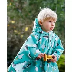 poncho per bambini - gabbiani - 100 % impermeabile