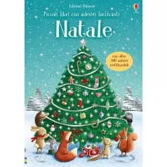 natale. piccoli libri con adesivi luccicanti