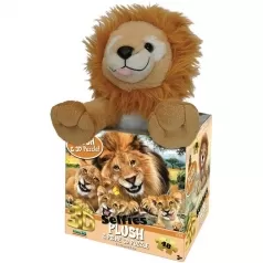 lion selfie - puzzle 3d + peluche