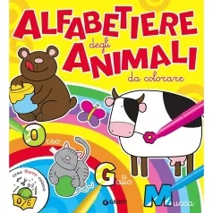 alfabetiere degli animali da colorare
