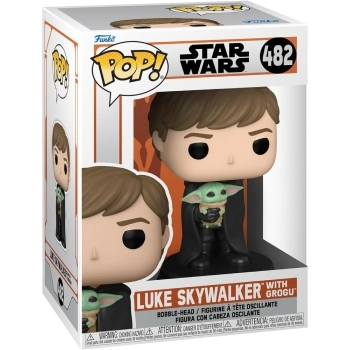 star wars - luke skywalker with grogu - funko pop 482