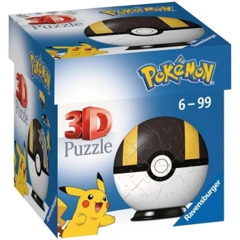 pokemon - hyperball nera - puzzle 3d