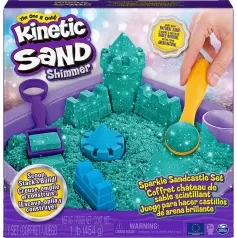 kinetic sand - sabbia scintillante verde 454g