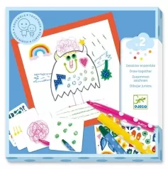 i piccoli mostri - quadretti da colorare con adesivi