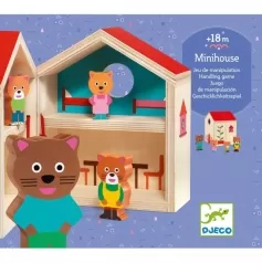 minihouse - casetta in legno con personaggi