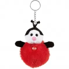 portachiavi bubbly coccinella - peluche 15cm