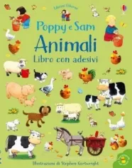 animali. poppy e sam. con adesivi. ediz. a colori