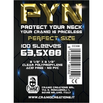 pyn 63,5x88 perfect size - confezione da 100 bustine protettive